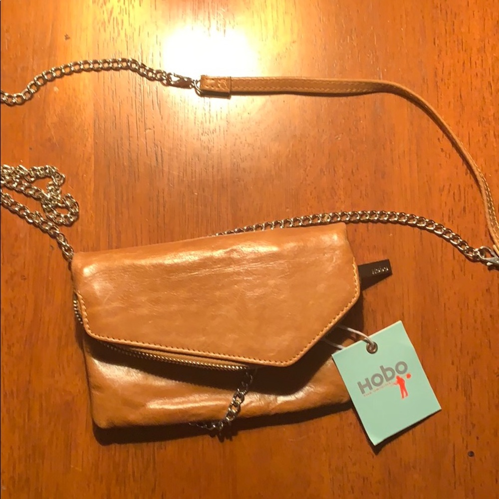 Hobo brand brown leather crossbody mini bag NWT